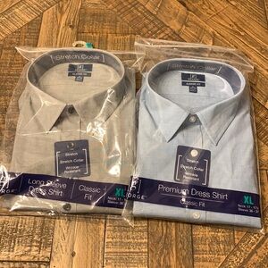 George long sleeve classic fit dress shirts size xl